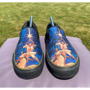 Star Wars Skechers Slip On Shoe Men's sz 9/Women's sz 11  Luke Skywalker Leia